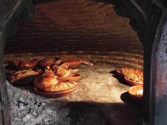 lechazo en horno a galería